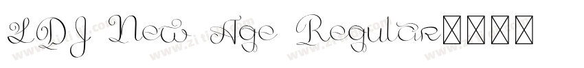 LDJ New Age Regular字体转换